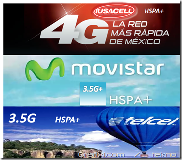 Movistar México con HSPA+ (3.5G+)